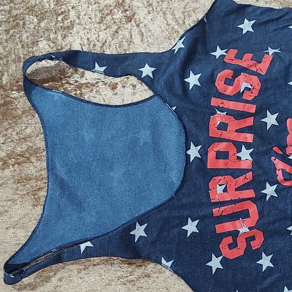 American Flag Tank Top Women 4th July Sleeveless Patriotic Vest T-Shirt Tees - Picture 2 of 4